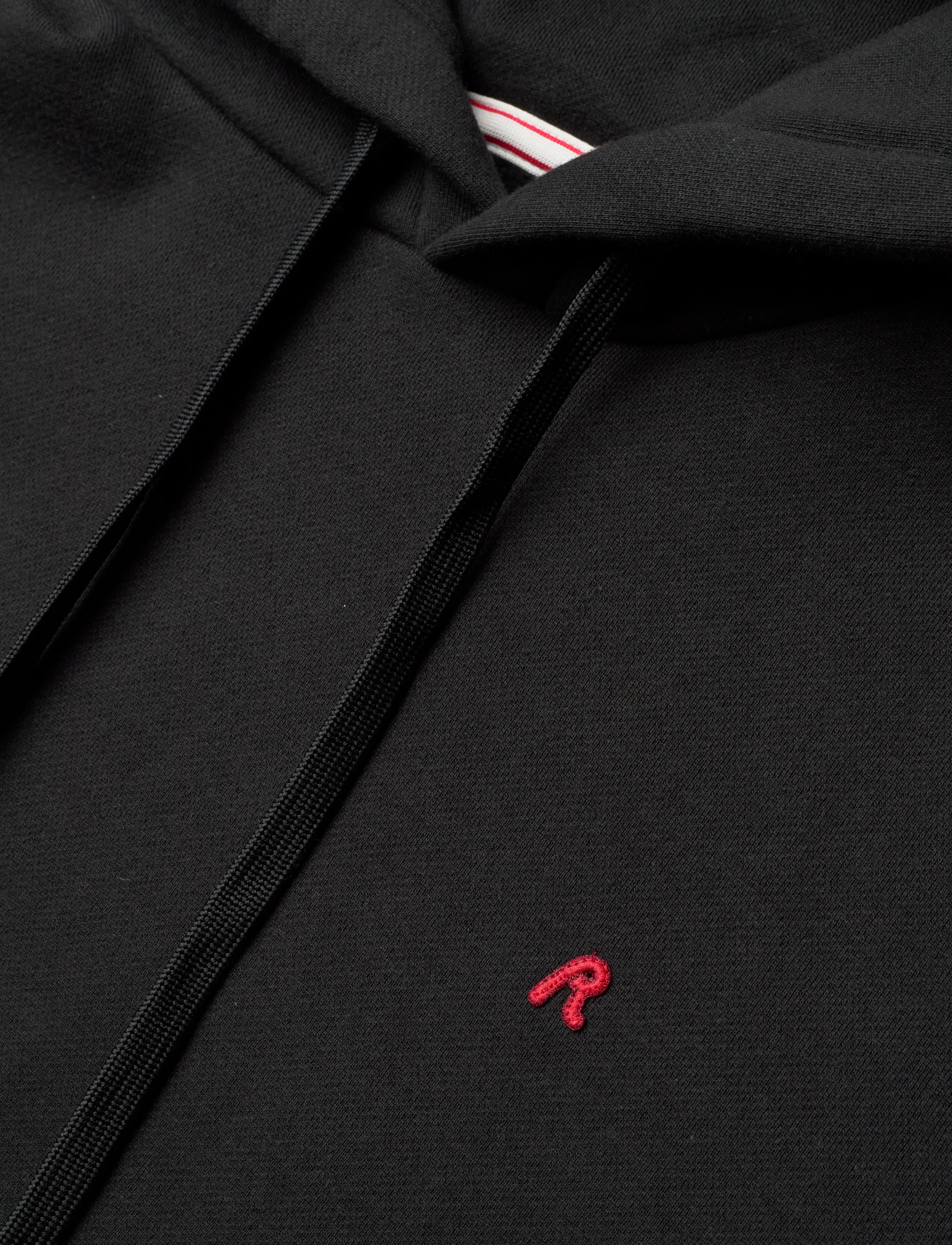 Replay - Jumper REGULAR RED LOGO - hoodies - black - 4