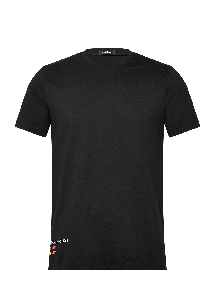 Replay - T-Shirt RELAXED - kortærmede t-shirts - black - 1