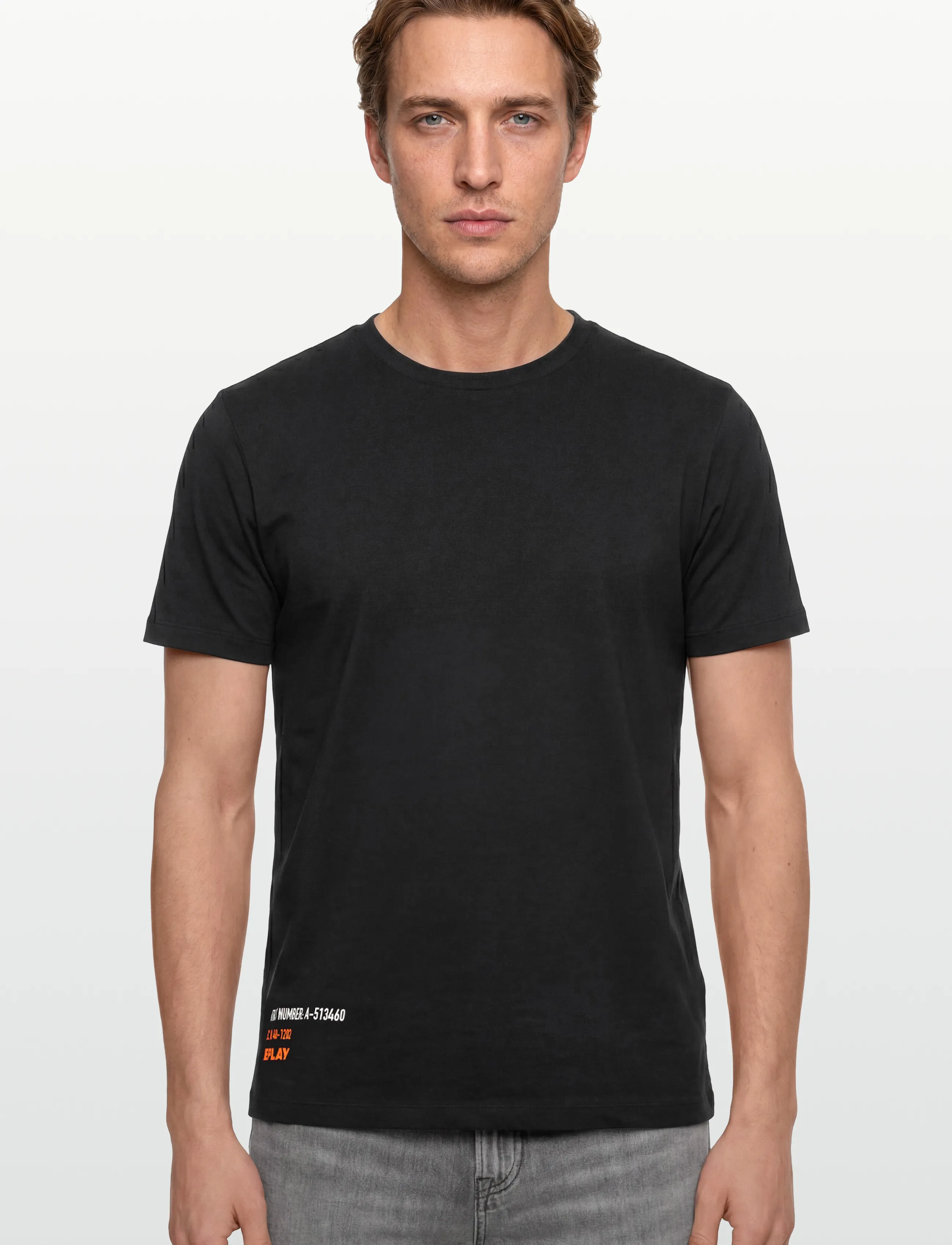 Replay - T-Shirt RELAXED - lühikeste varrukatega t-särgid - black - 3