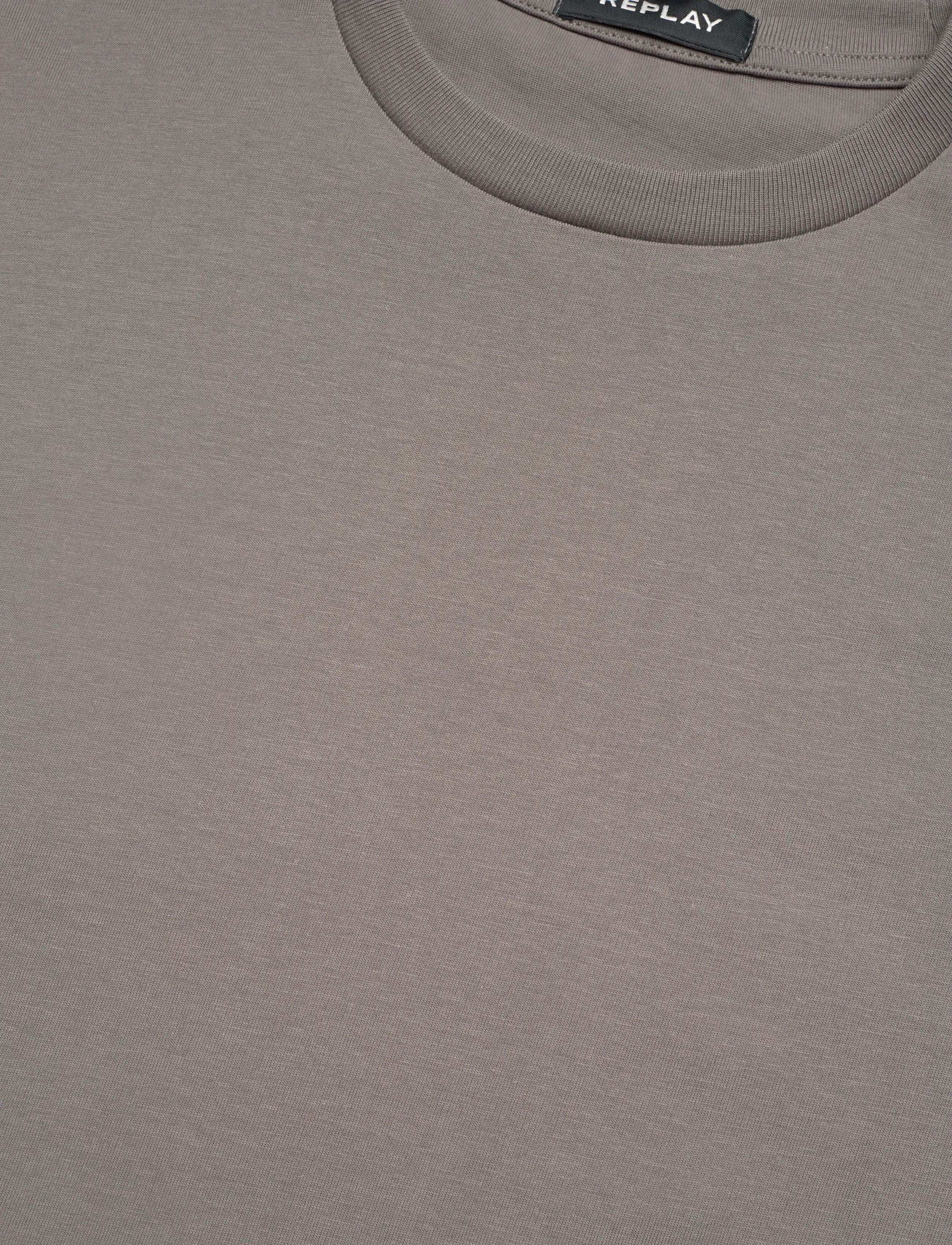 Replay - T-Shirt RELAXED - kortærmede t-shirts - grey - 2