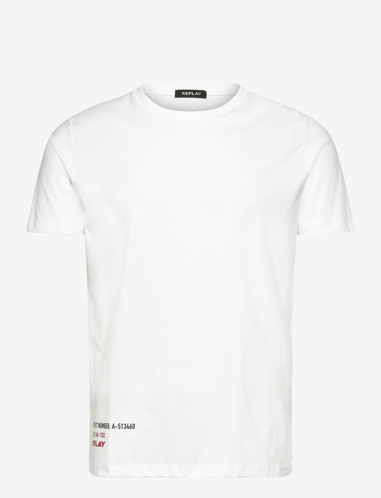 Replay - T-Shirt RELAXED - kortærmede t-shirts - white - 0