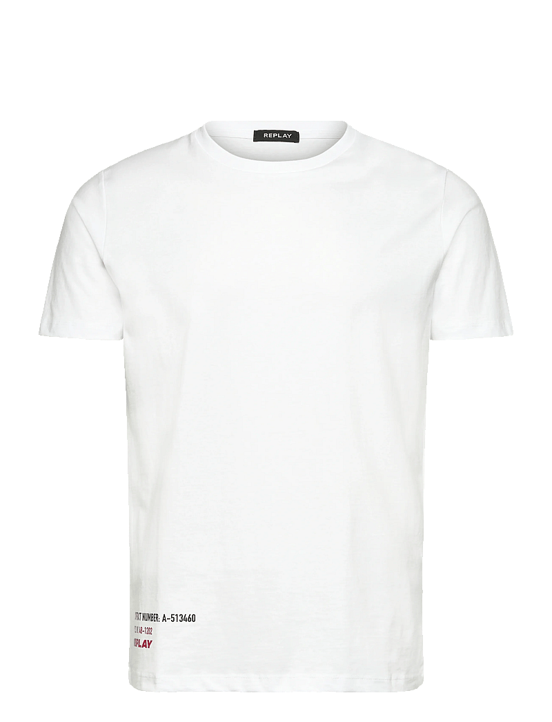 Replay - T-Shirt RELAXED - lühikeste varrukatega t-särgid - white - 0