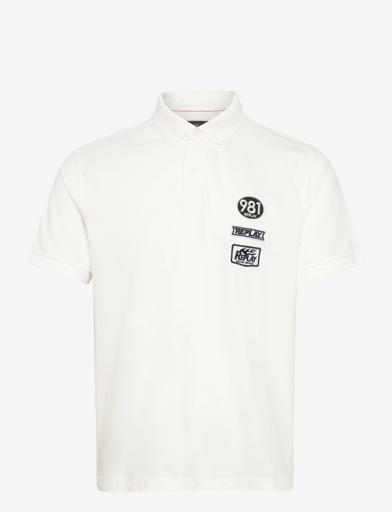 Replay - Polo REGULAR  PIQUETNATURAL WHITE - kurzärmelig - white - 0