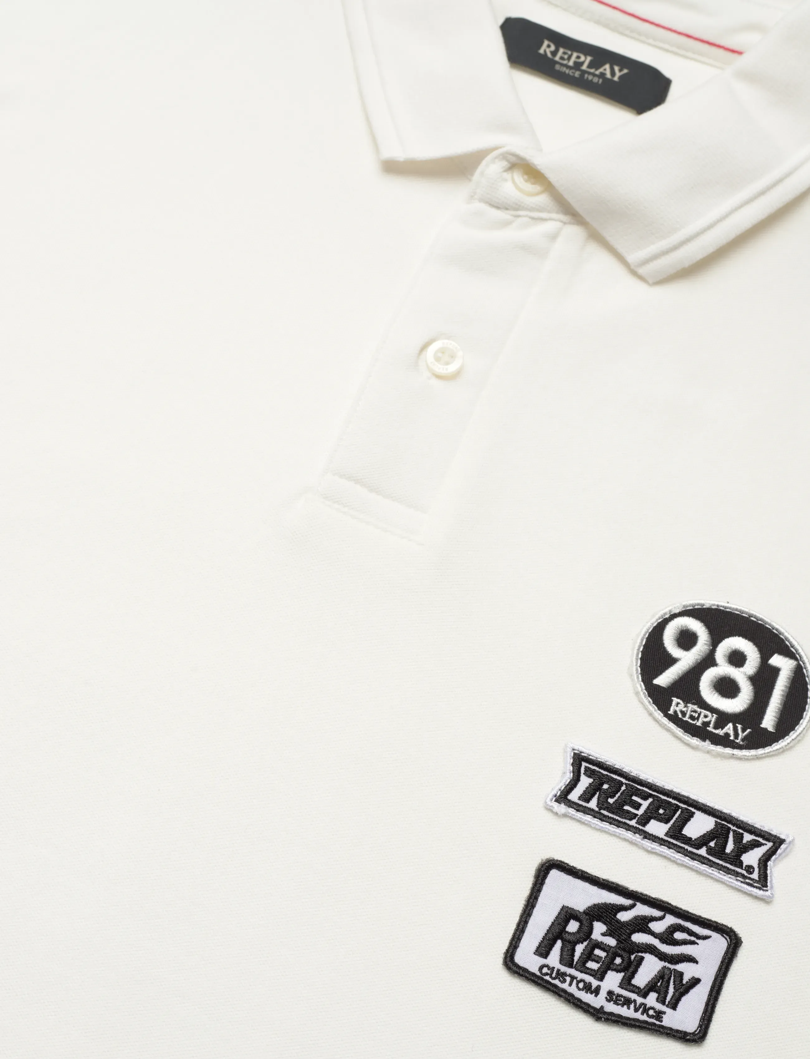 Replay - Polo REGULAR  PIQUETNATURAL WHITE - kurzärmelig - white - 2