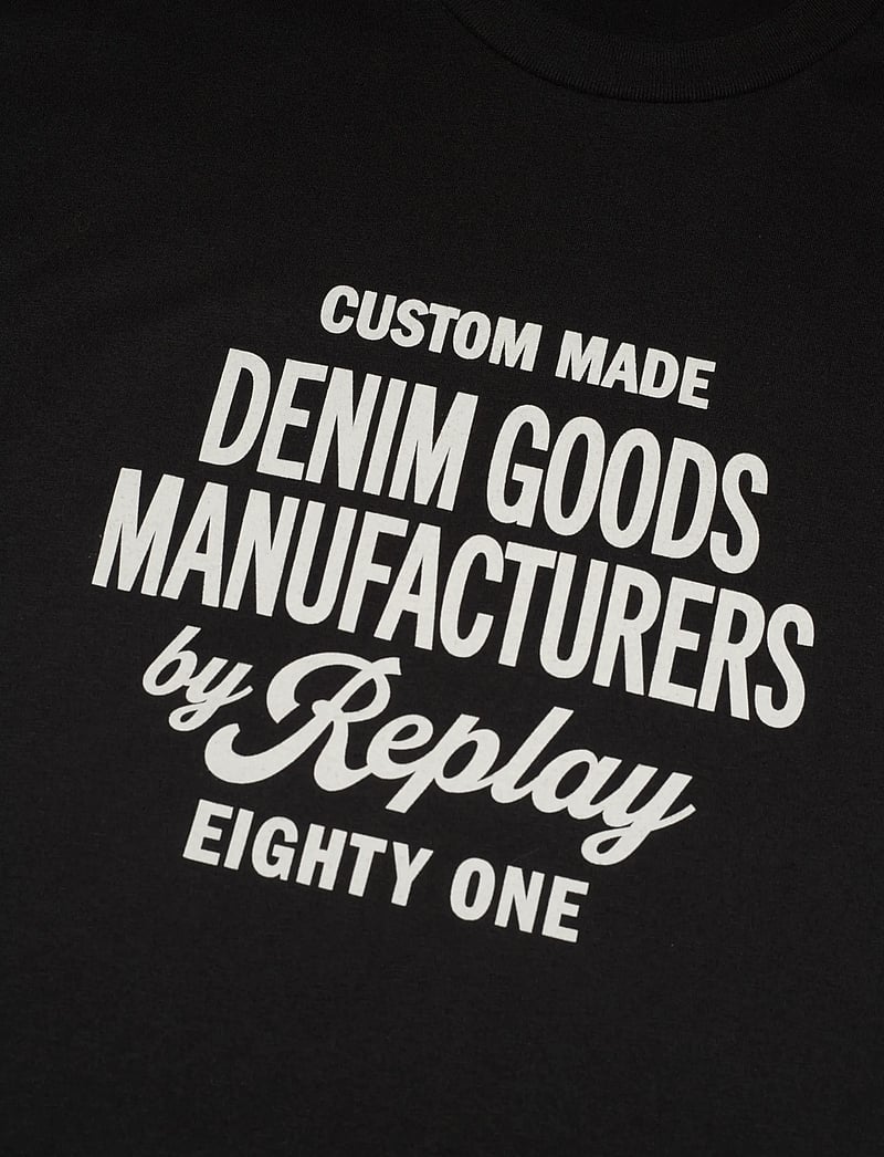 Replay - T-Shirt RELAXED - short-sleeved t-shirts - black - 2