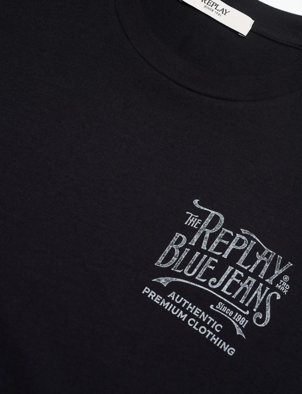 Replay - T-Shirt RELAXED - kortærmede t-shirts - navy - 4