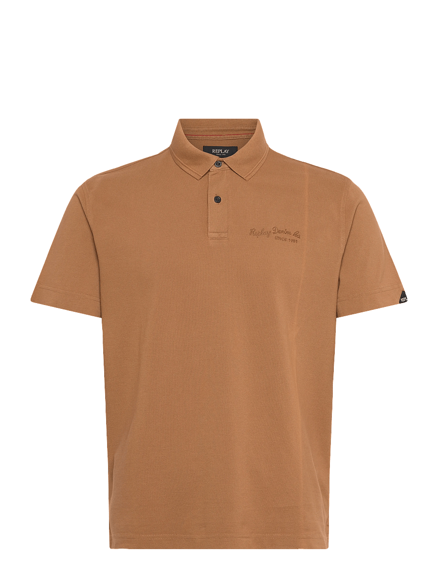 Replay - Polo REGULAR PIQUET BRANDY - kurzärmelig - brown - 0