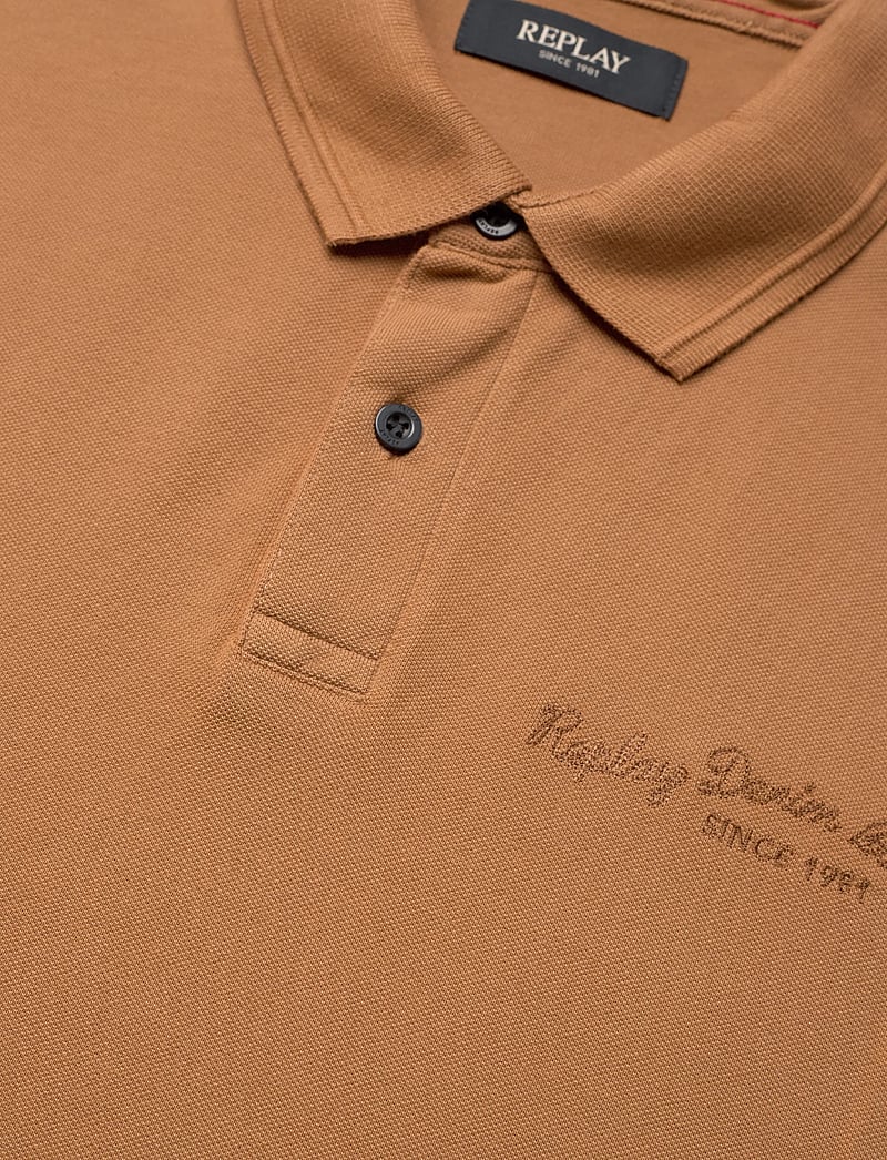 Replay - Polo REGULAR PIQUET BRANDY - kortärmade pikéer - brown - 2