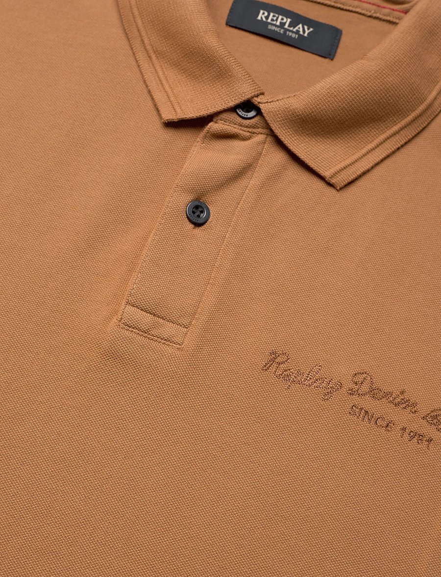 Replay - Polo REGULAR PIQUET BRANDY - kurzärmelig - brown - 2