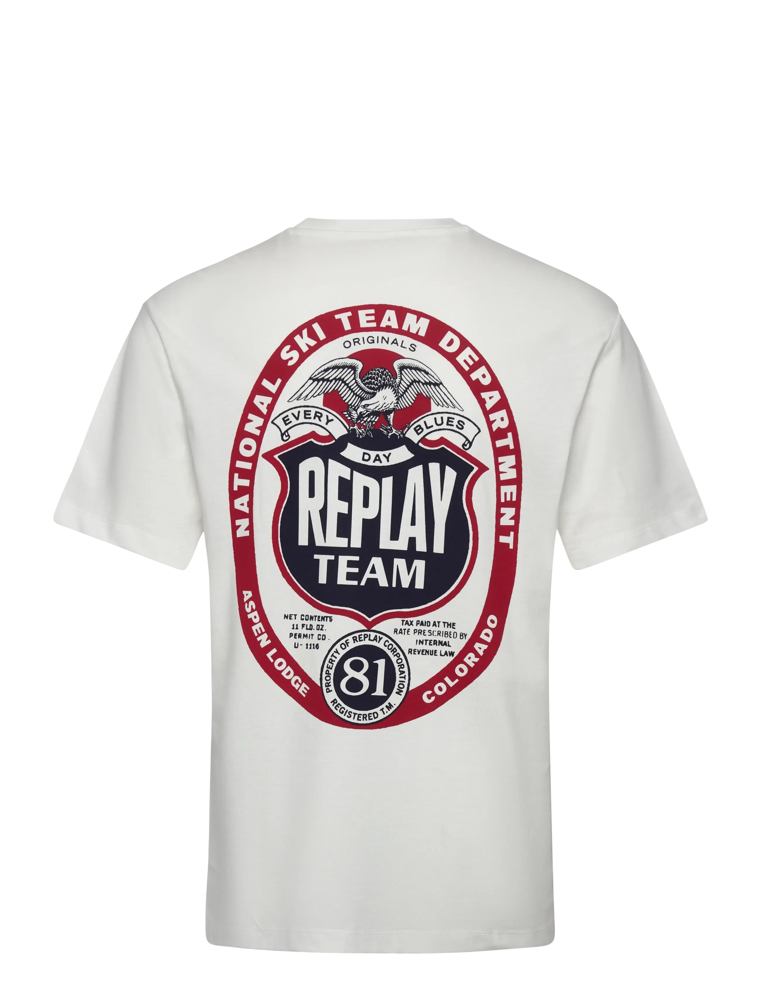 Replay - T-Shirt RELAXED - kortärmade t-shirts - white - 2
