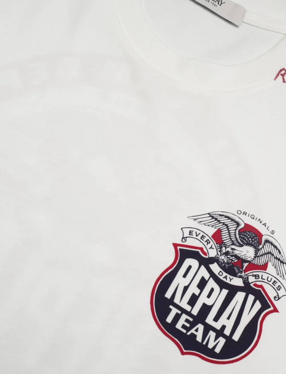 Replay - T-Shirt RELAXED - short-sleeved t-shirts - white - 4