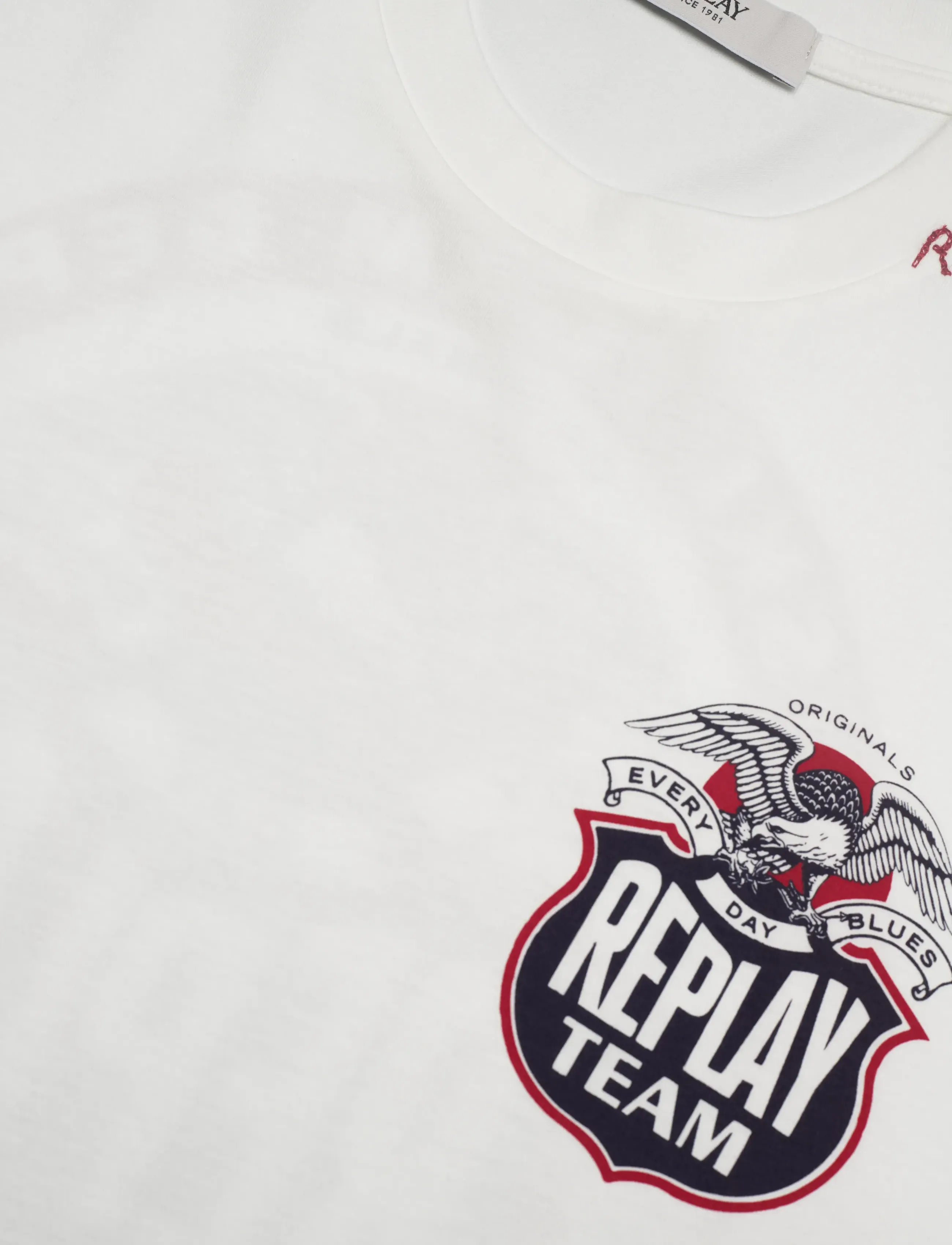 Replay - T-Shirt RELAXED - kortärmade t-shirts - white - 4