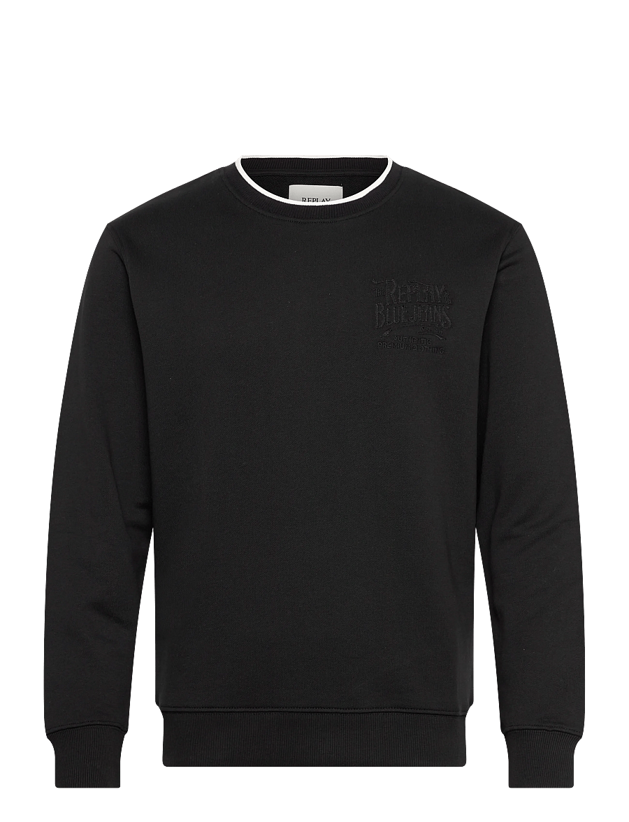 Replay - Jumper REGULAR FLEECE TOBACCO - sweatshirts - black - 1