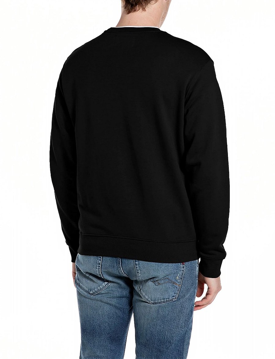Replay - Jumper REGULAR FLEECE TOBACCO - sweatshirts - black - 3