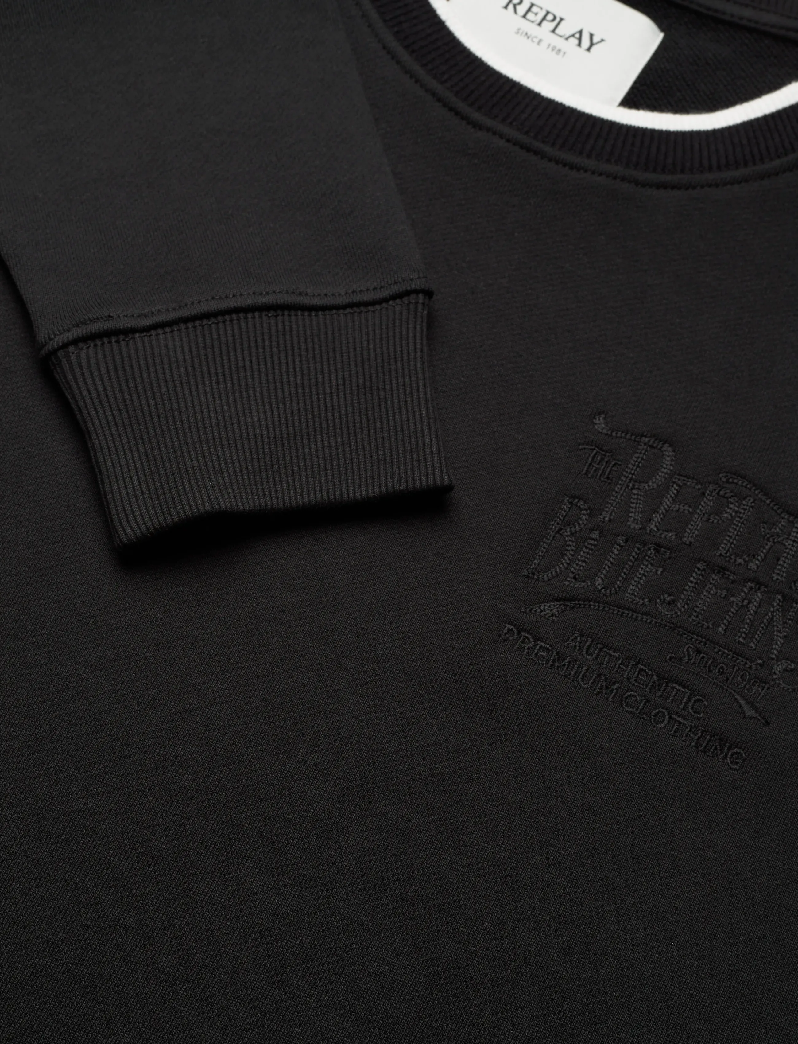 Replay - Jumper REGULAR  FLEECE TOBACCO - sweatshirts - black - 4
