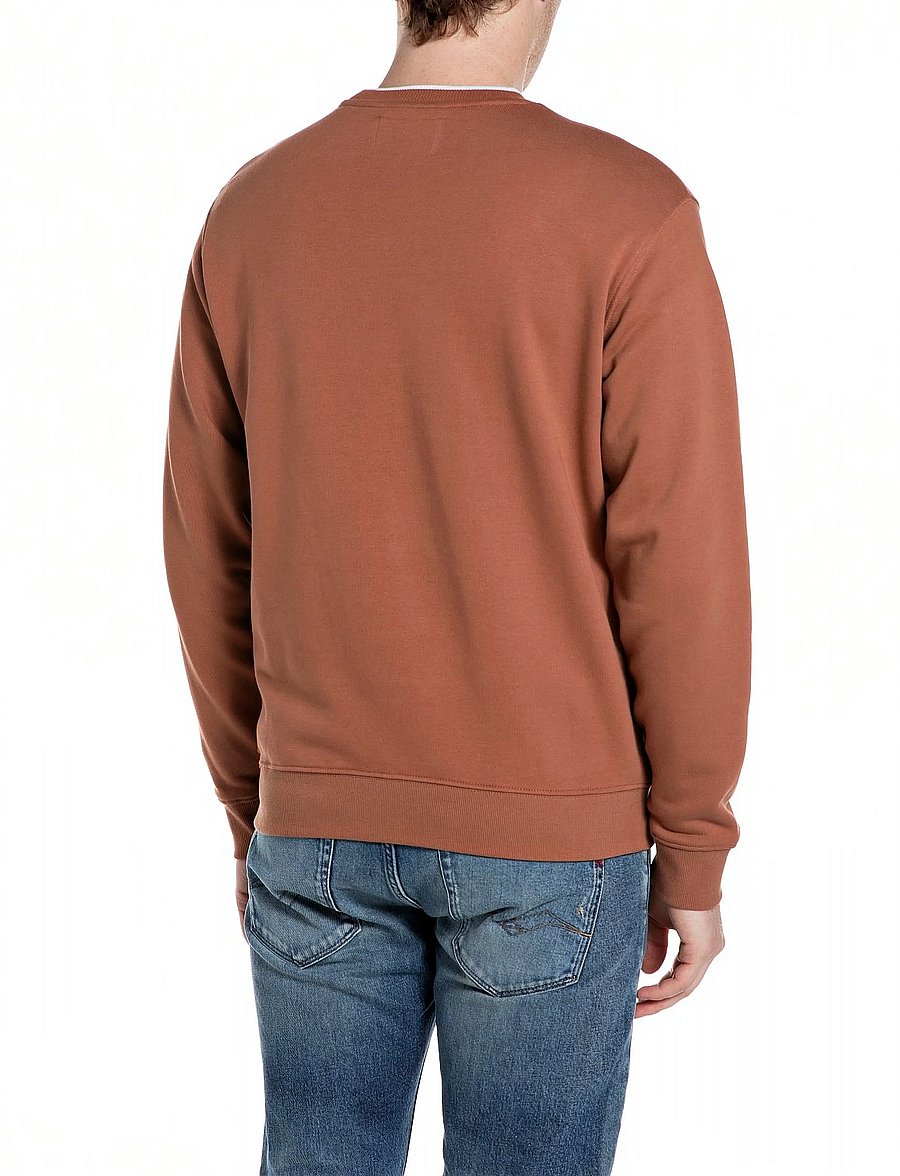 Replay - Jumper REGULAR FLEECE TOBACCO - dressipluusid - brown - 3