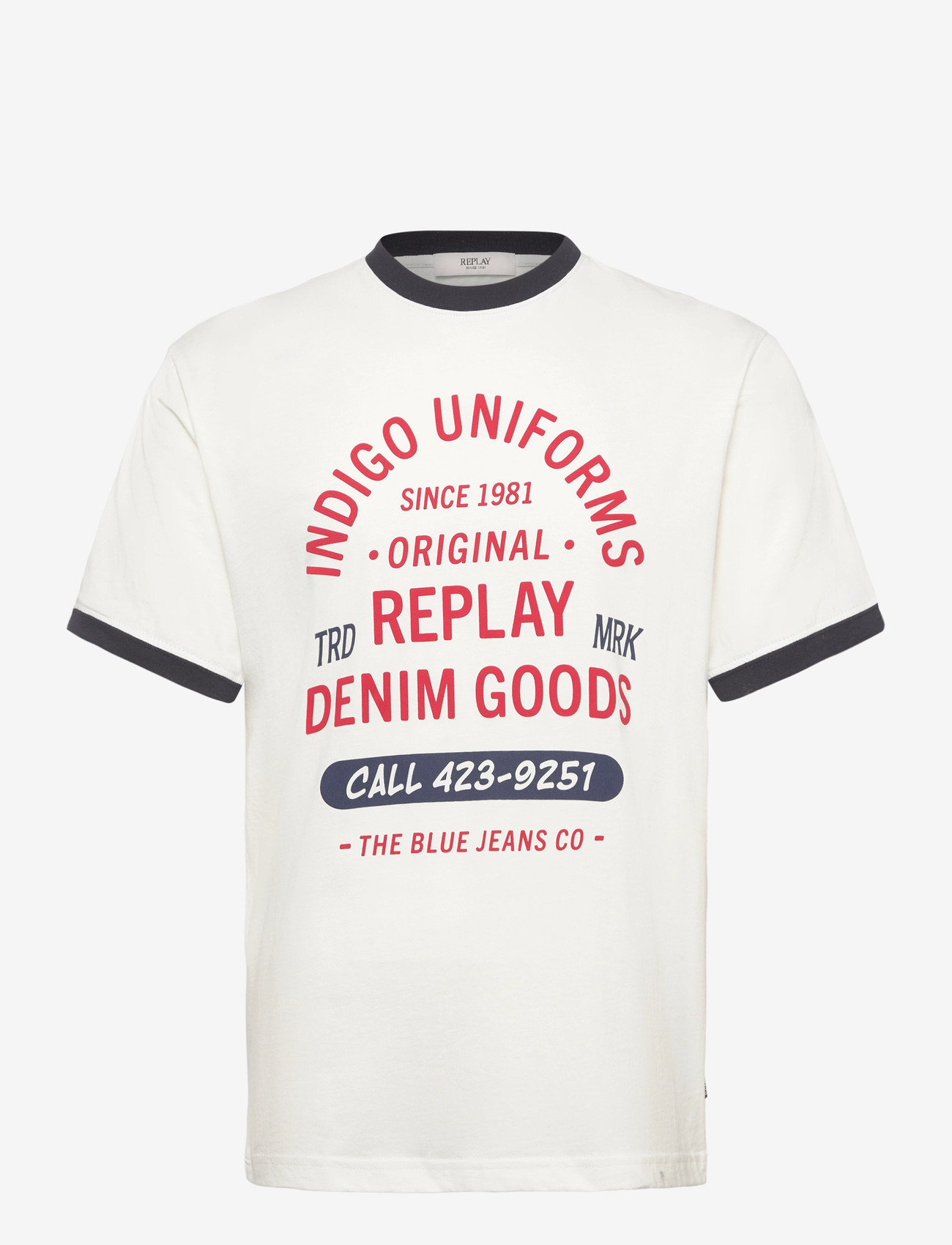 Replay - T-Shirt REGULAR - kortärmade t-shirts - white - 1