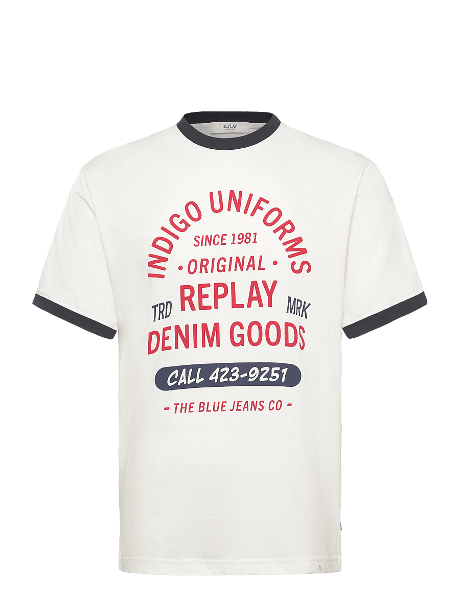 Replay - T-Shirt REGULAR - kurzärmelige t-shirts - white - 1