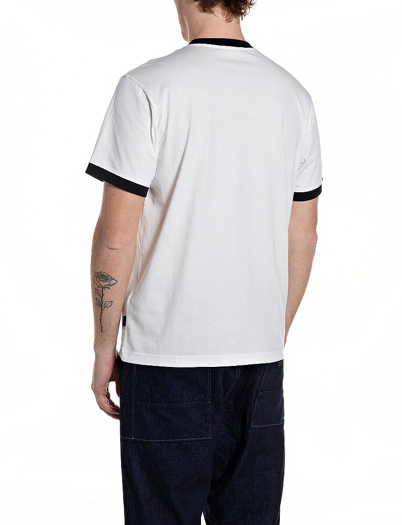 Replay - T-Shirt REGULAR - kortärmade t-shirts - white - 3