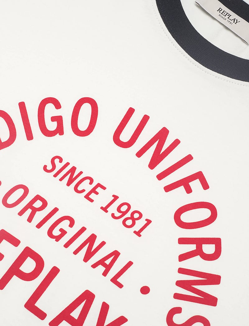 Replay - T-Shirt REGULAR - kortärmade t-shirts - white - 4