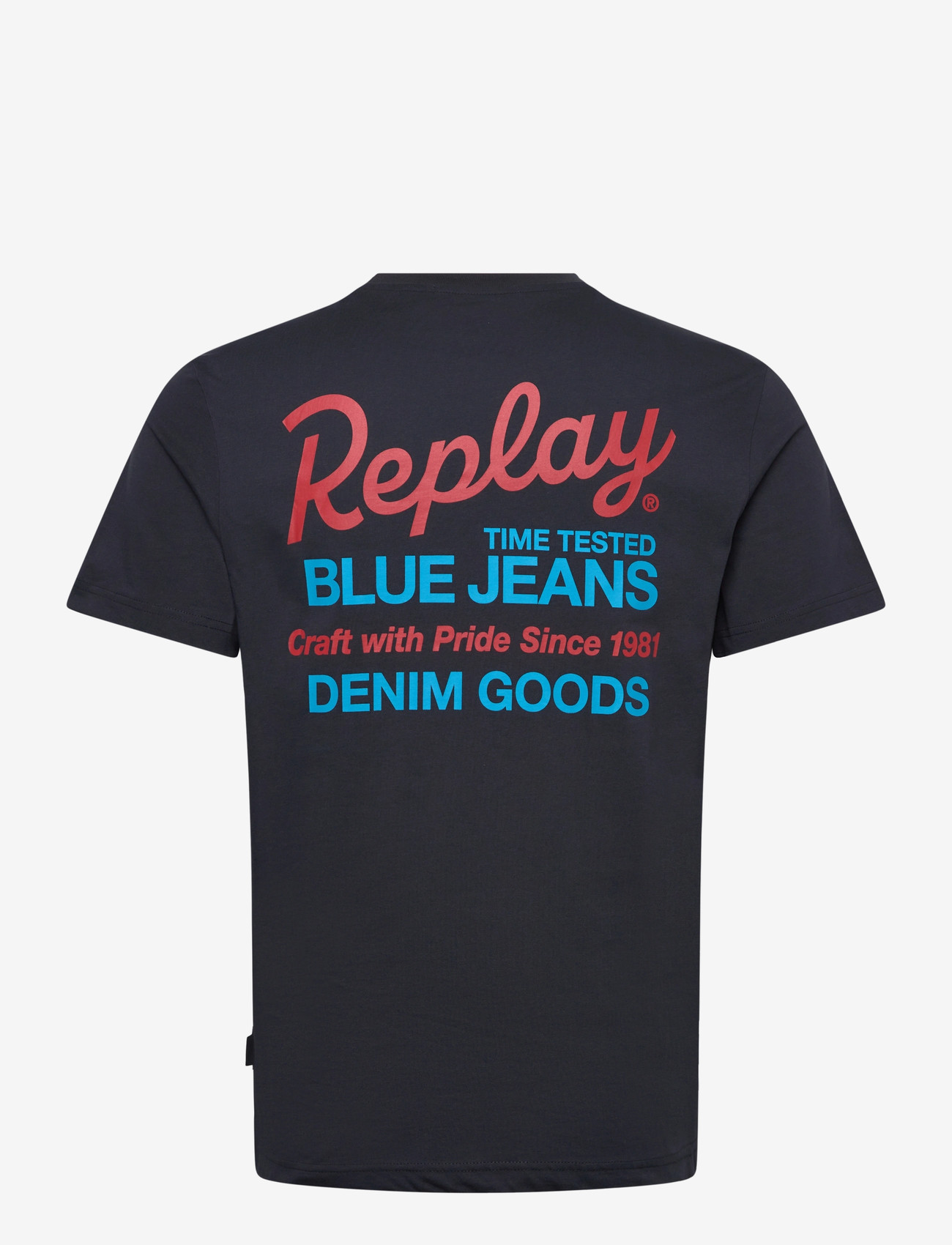 Replay - T-Shirt REGULAR - lyhythihaiset - navy - 2