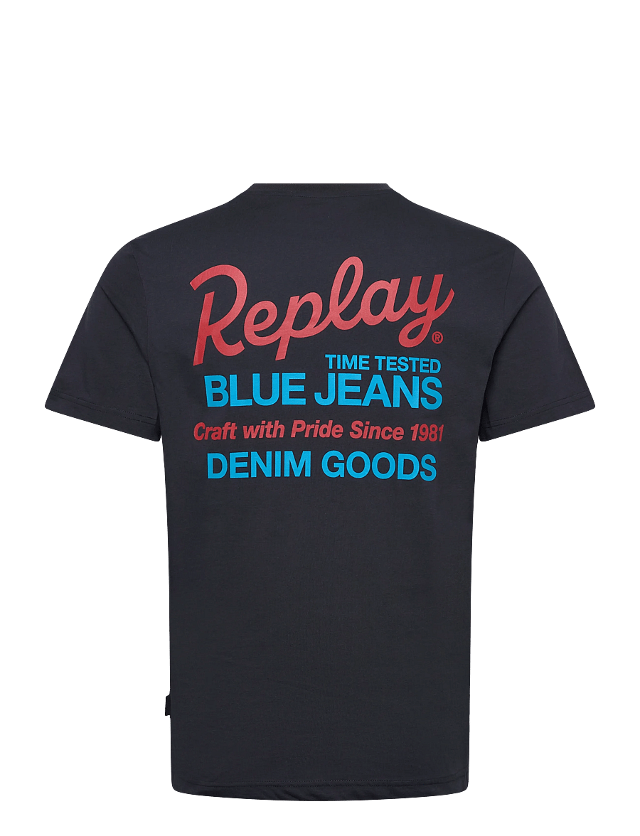 Replay - T-Shirt REGULAR - short-sleeved t-shirts - navy - 2