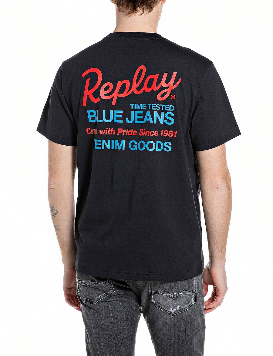 Replay - T-Shirt REGULAR - short-sleeved t-shirts - navy - 3
