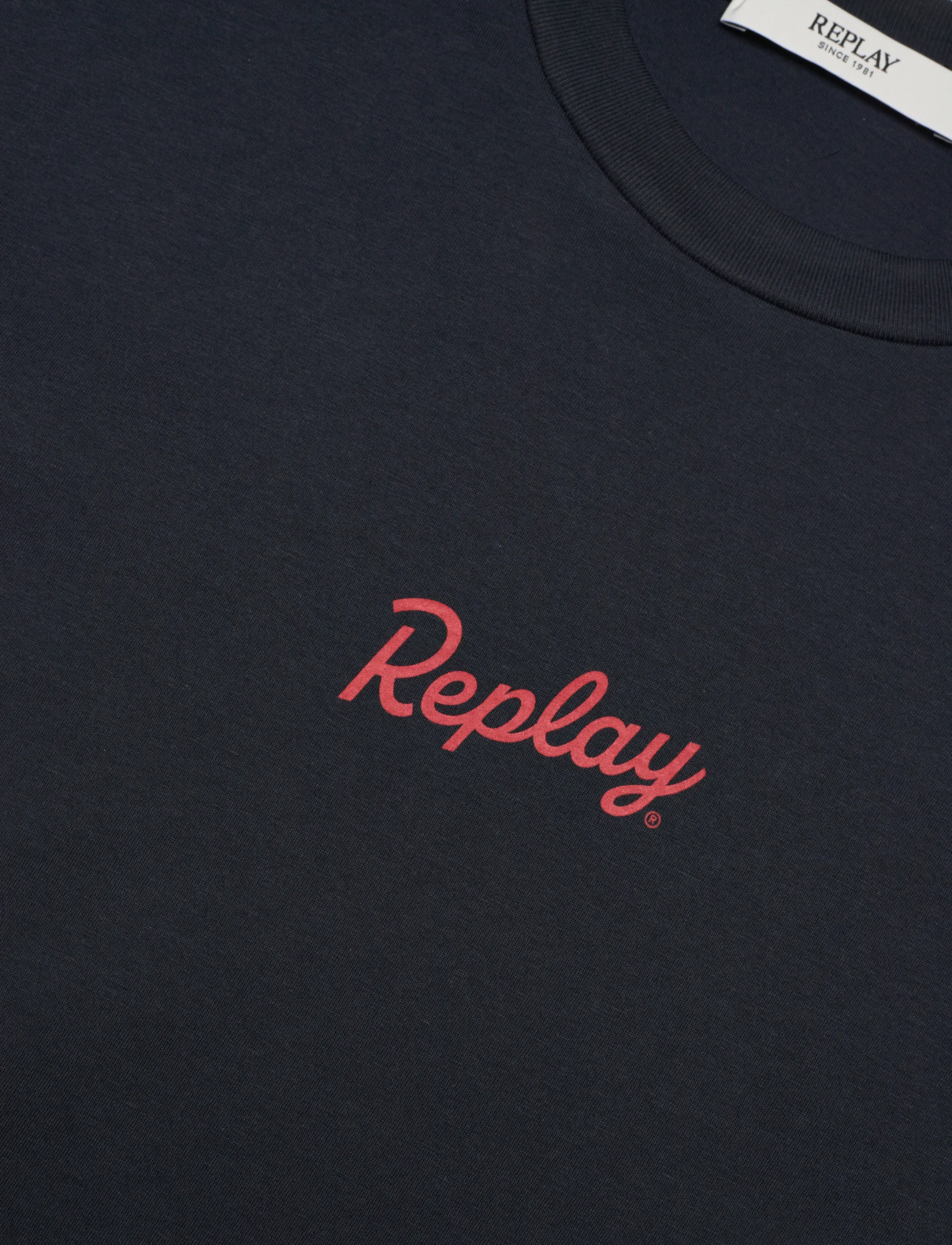 Replay - T-Shirt REGULAR - zemākās cenas - navy - 4
