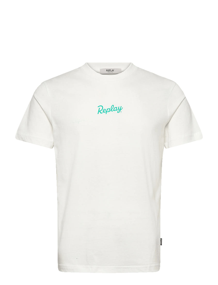 Replay - T-Shirt REGULAR - kortärmade t-shirts - white - 1