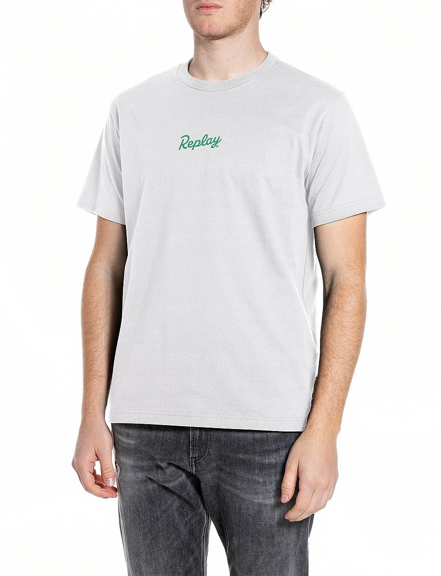 Replay - T-Shirt REGULAR - kortärmade t-shirts - white - 0
