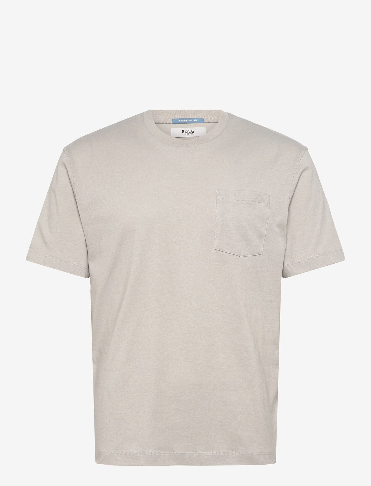 Replay - T-Shirt RELAXED - lühikeste varrukatega t-särgid - grey - 1