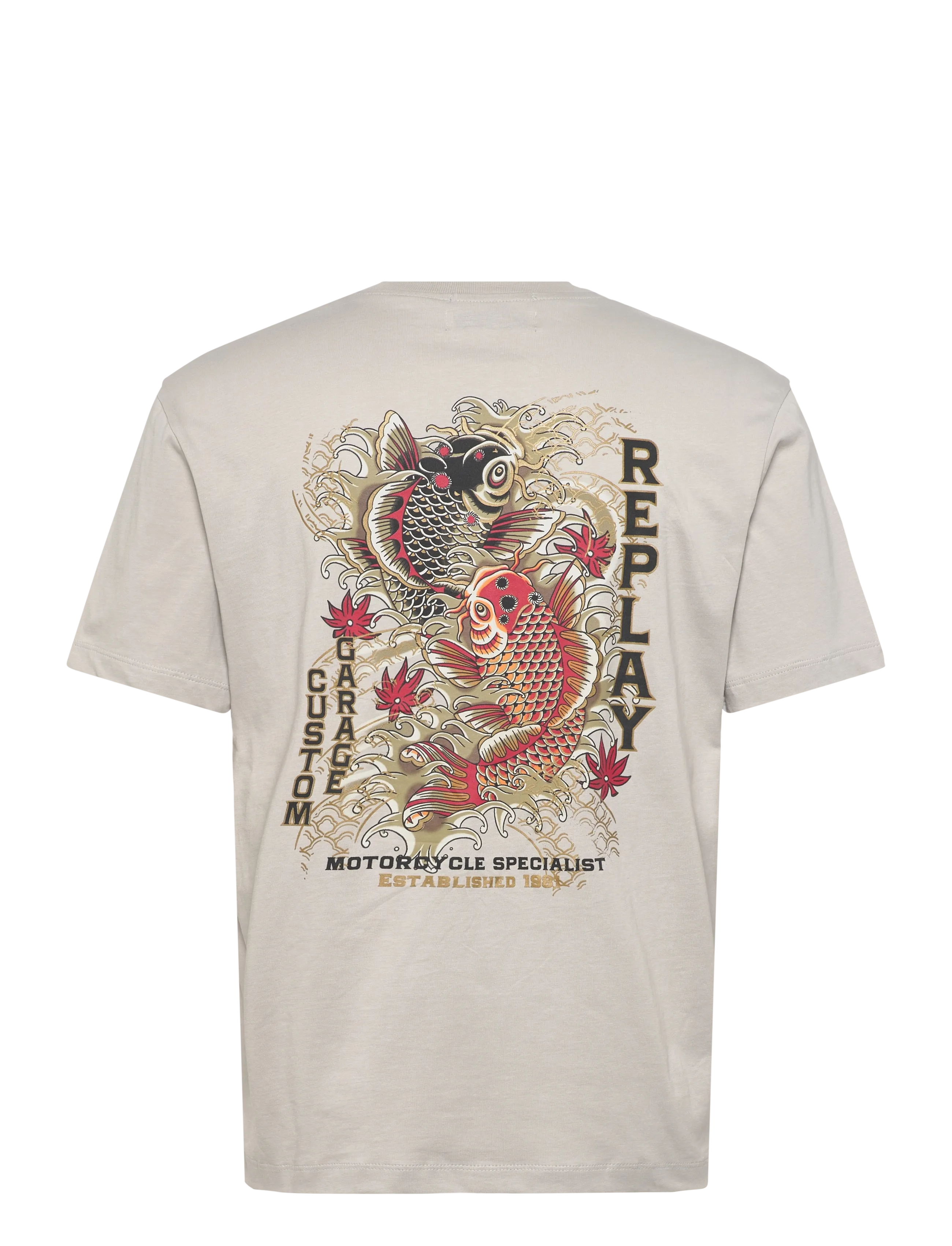 Replay - T-Shirt RELAXED - short-sleeved t-shirts - grey - 2