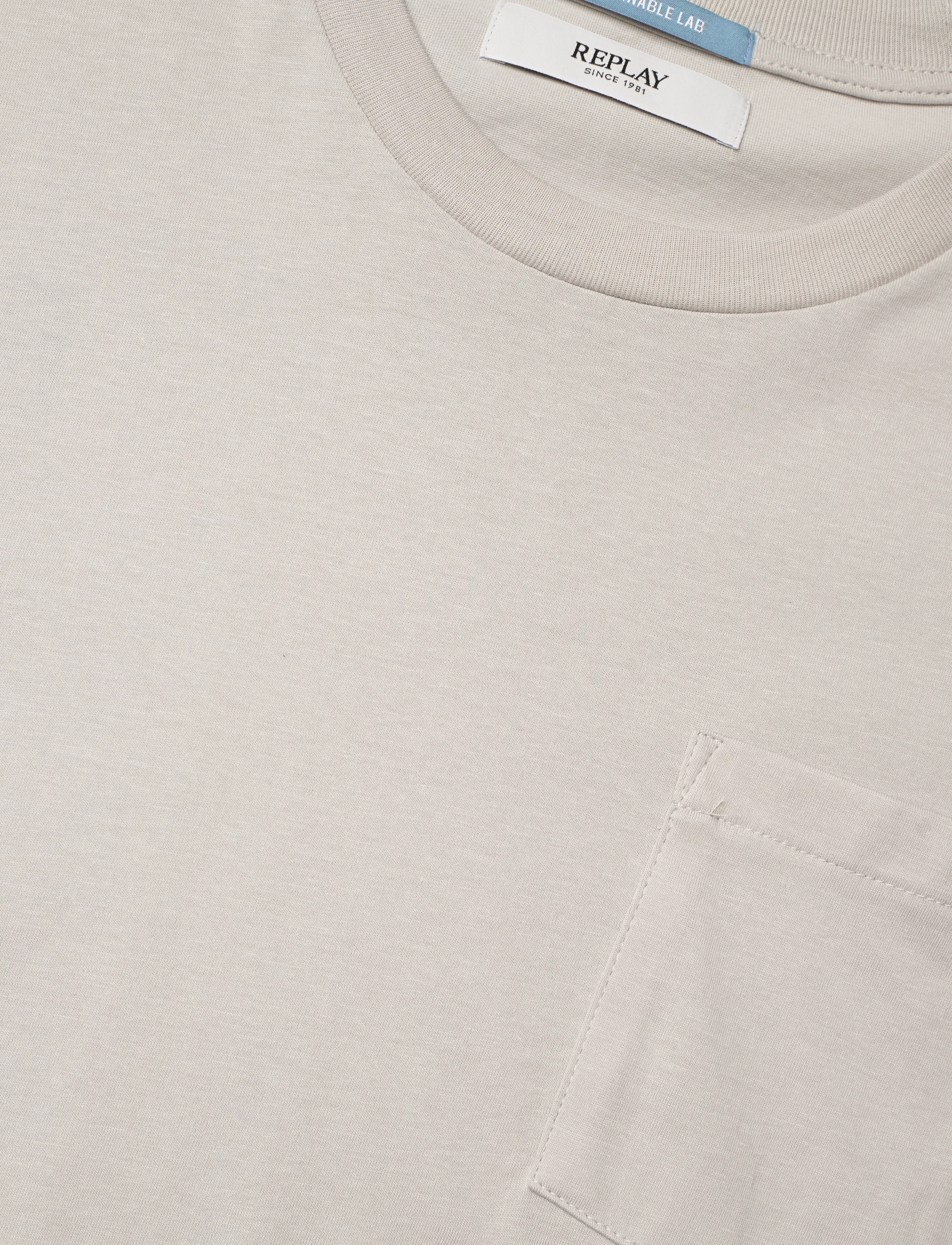 Replay - T-Shirt RELAXED - short-sleeved t-shirts - grey - 4