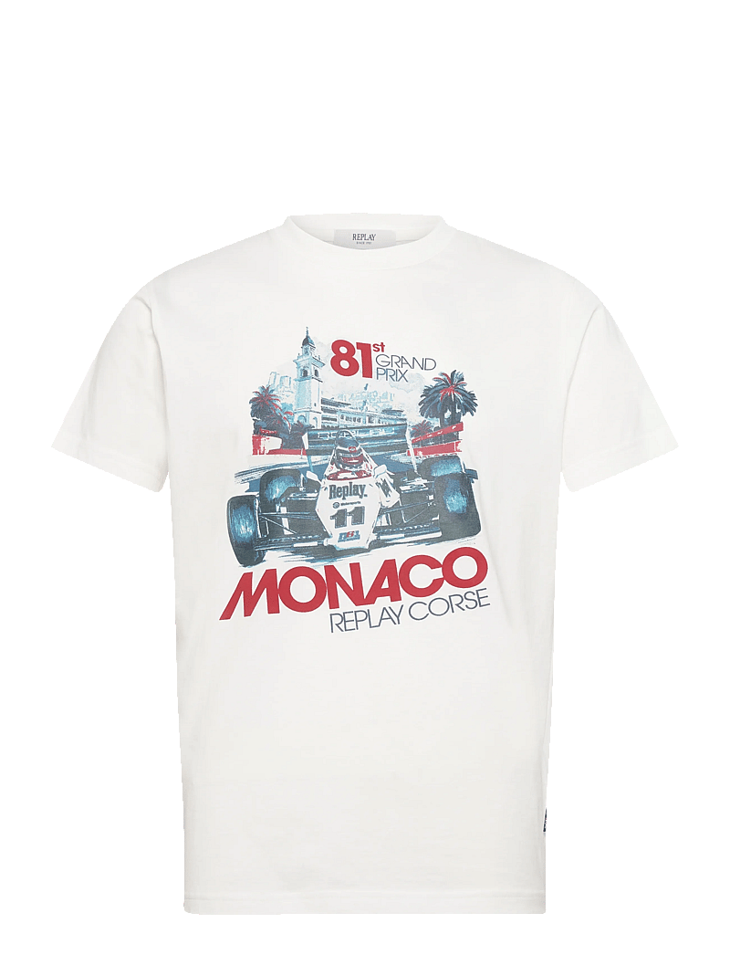 Replay - T-Shirt REGULAR - kortärmade t-shirts - white - 1