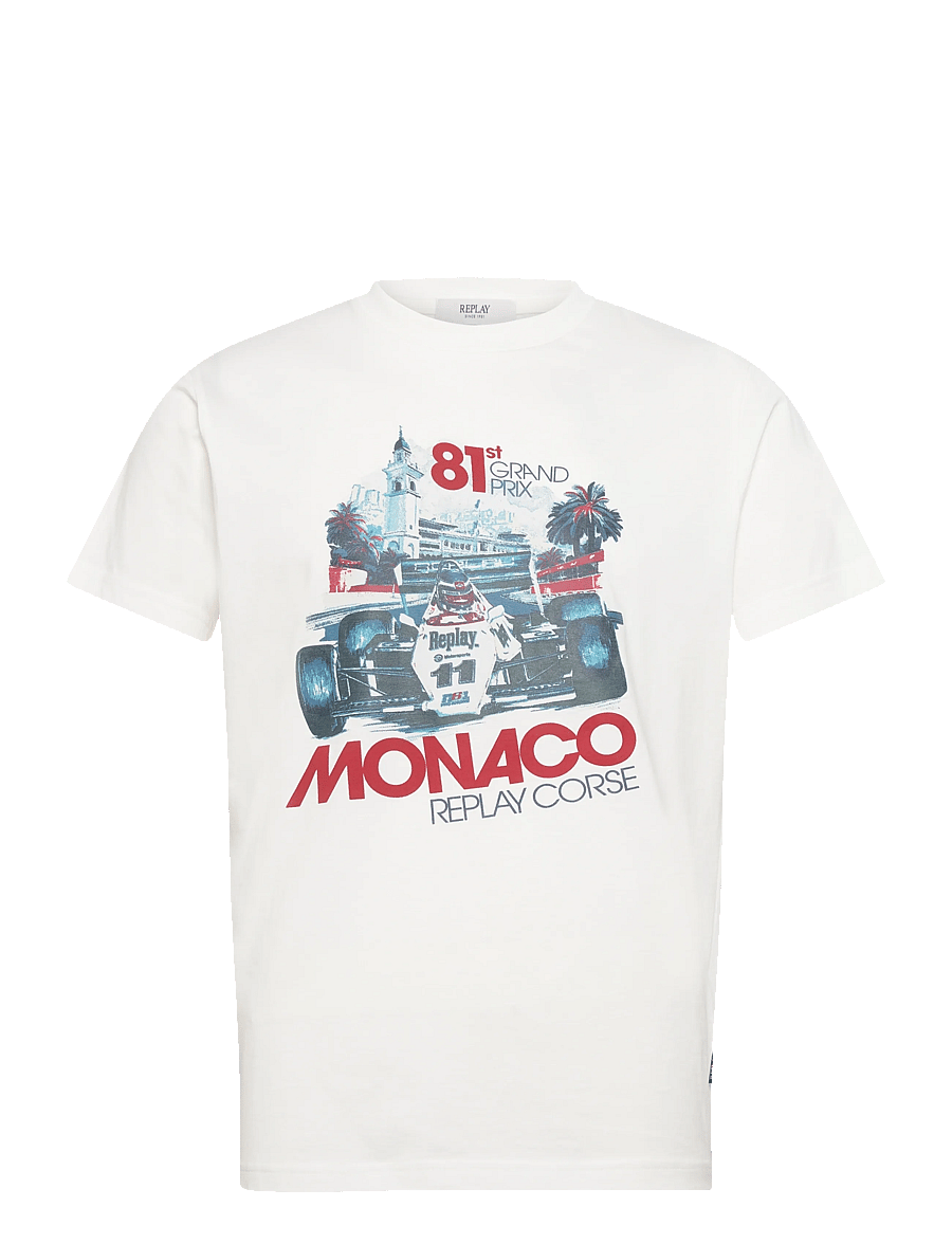Replay - T-Shirt REGULAR - kortärmade t-shirts - white - 1
