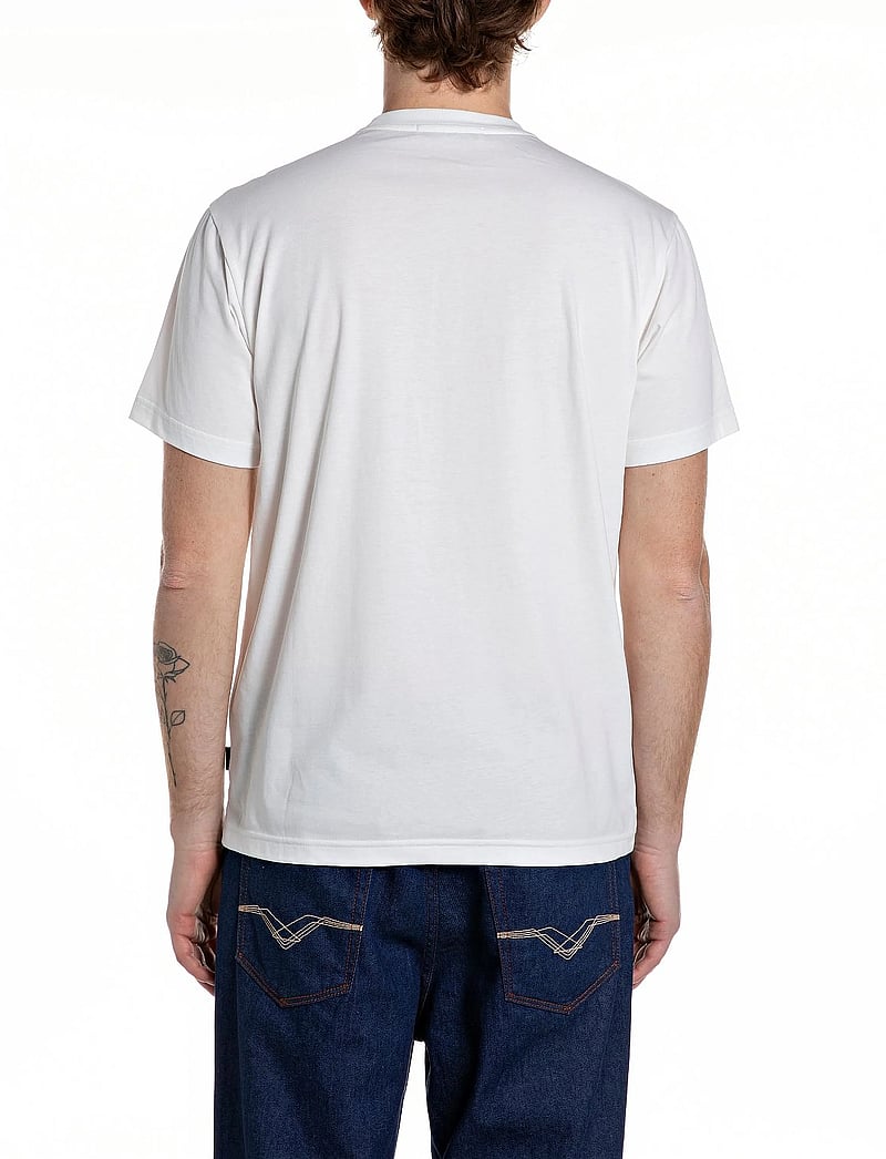 Replay - T-Shirt REGULAR - kortärmade t-shirts - white - 3