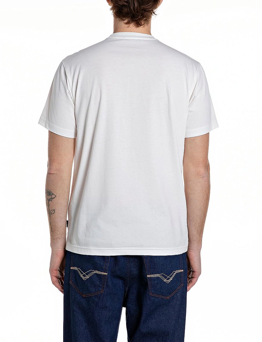 Replay - T-Shirt REGULAR - kortärmade t-shirts - white - 3