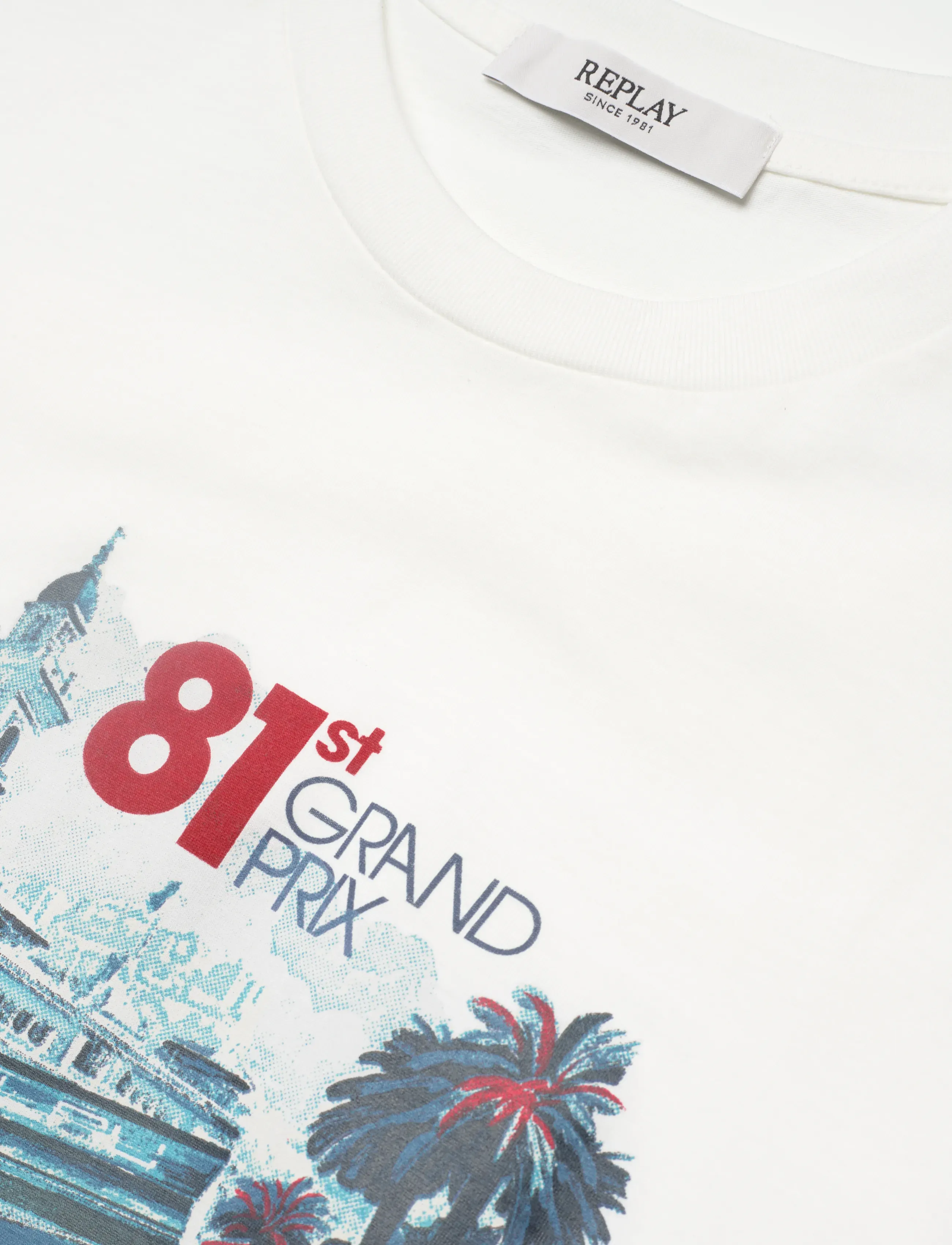 Replay - T-Shirt REGULAR - short-sleeved t-shirts - white - 4