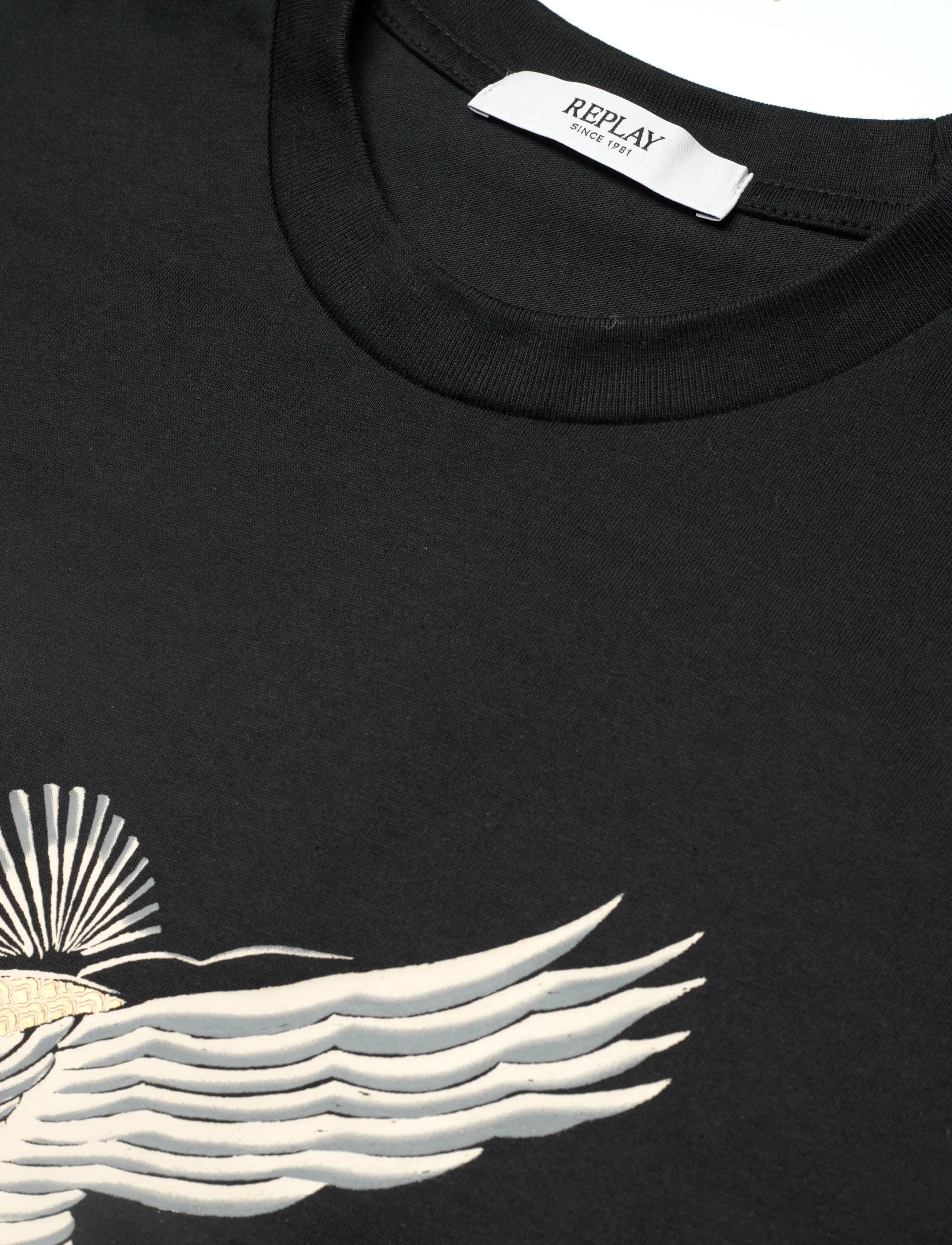 Replay - T-Shirt RELAXED - lühikeste varrukatega t-särgid - black - 4