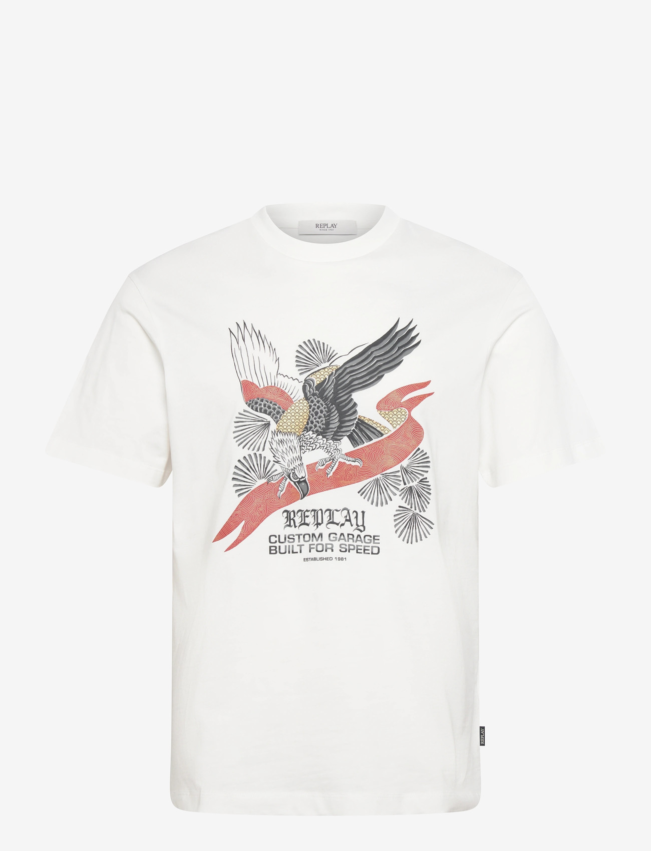 Replay - T-Shirt RELAXED - kortærmede t-shirts - white - 1