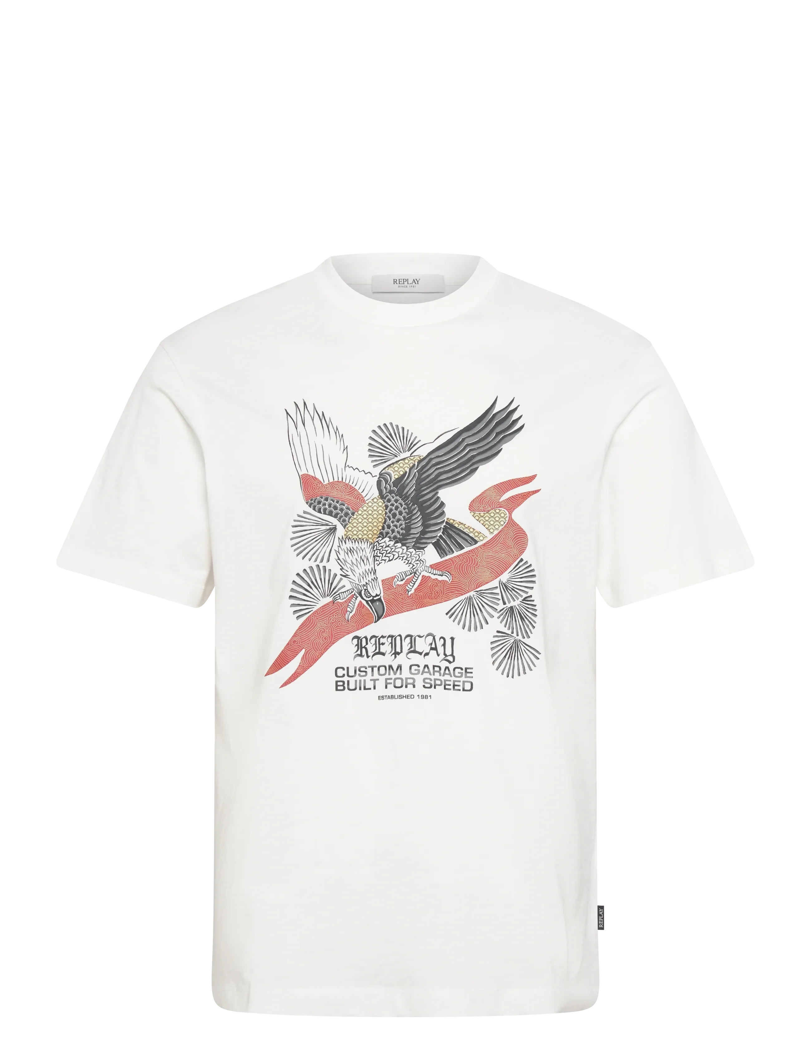 Replay T-Shirt RELAXED - Replay - WHITE / cream