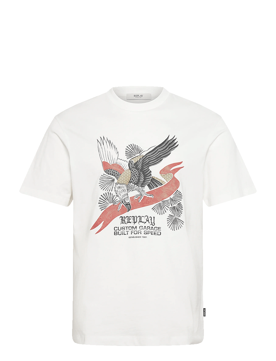 Replay - T-Shirt RELAXED - kurzärmelig - white - 1
