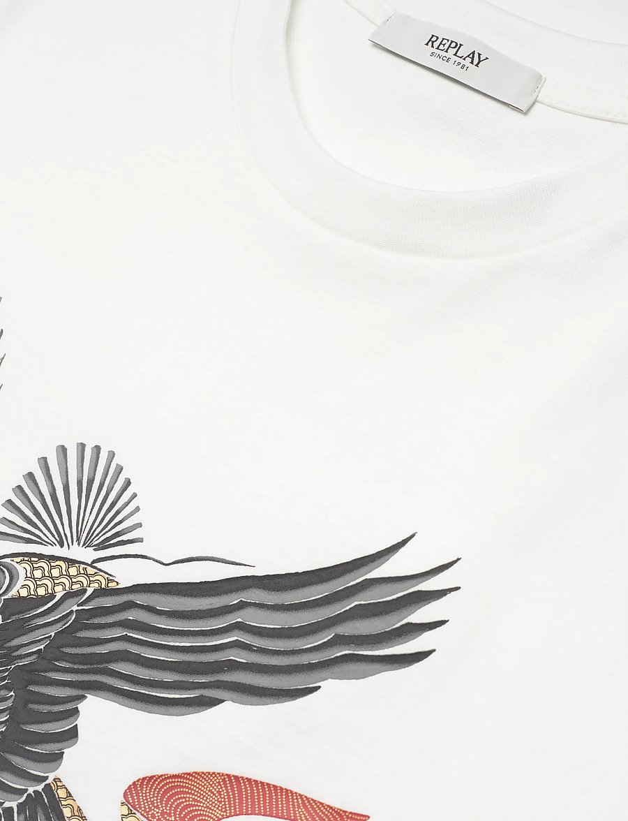 Replay - T-Shirt RELAXED - kurzärmelig - white - 4