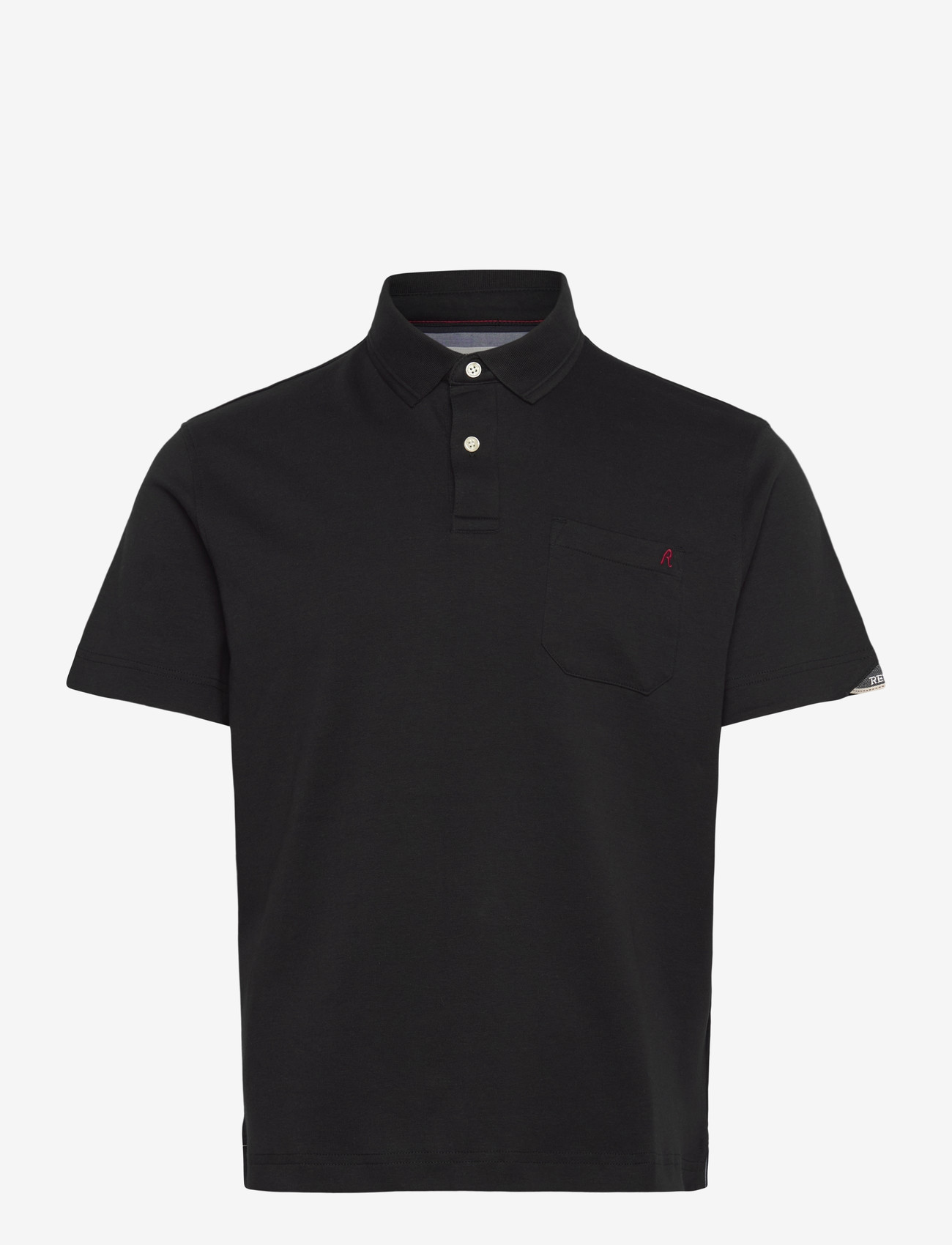 Replay - Polo REGULAR  JERSEY BLACK - kortærmede poloer - black - 1