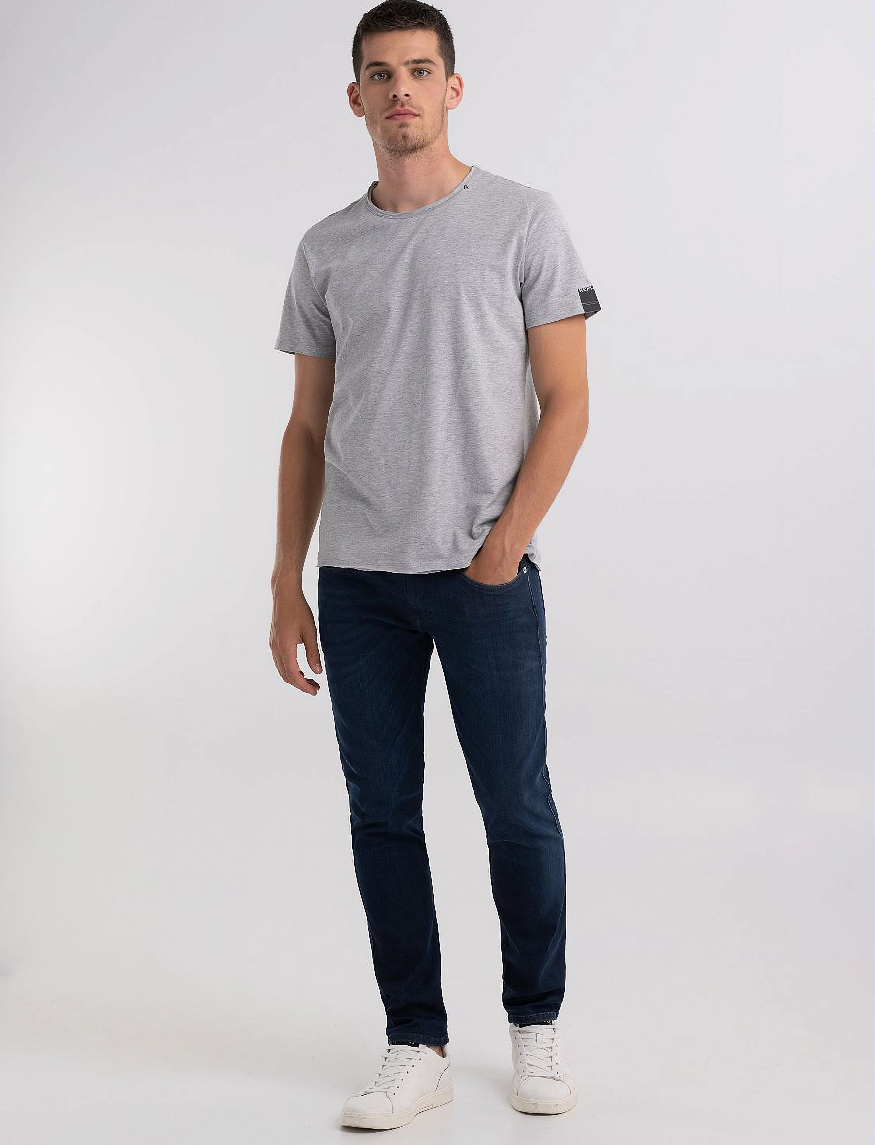 Replay - T-Shirt - dark grey melange - 4