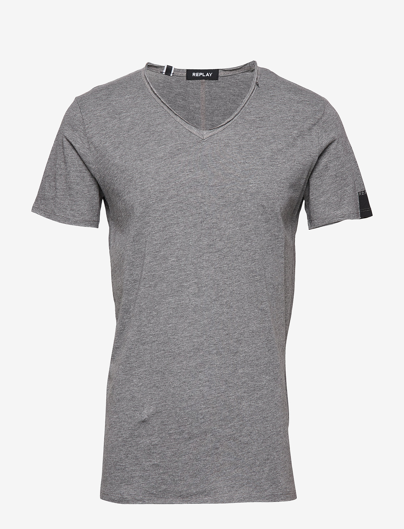 Replay - T-Shirt 0 - dark grey melange - 1