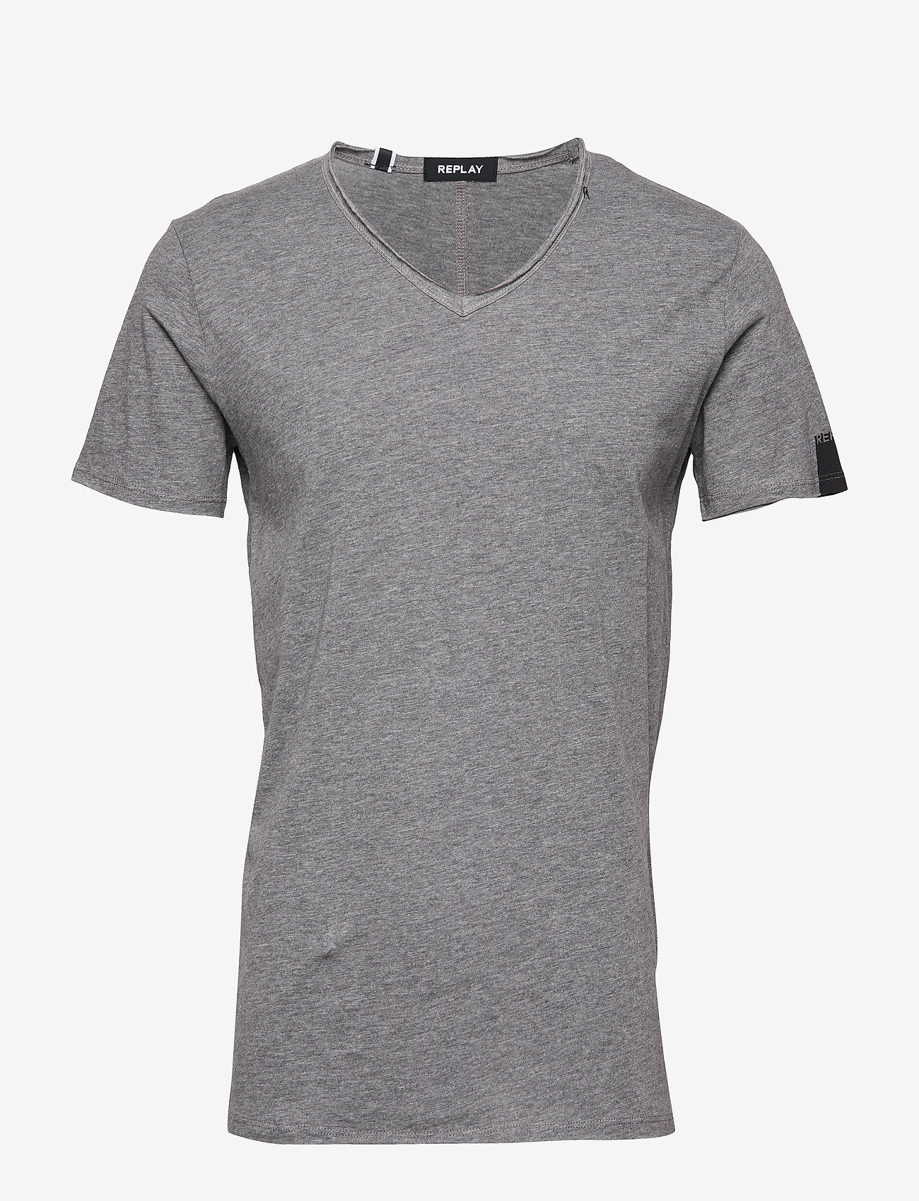 Replay - T-Shirt - basis-t-skjorter - dark grey melange - 0