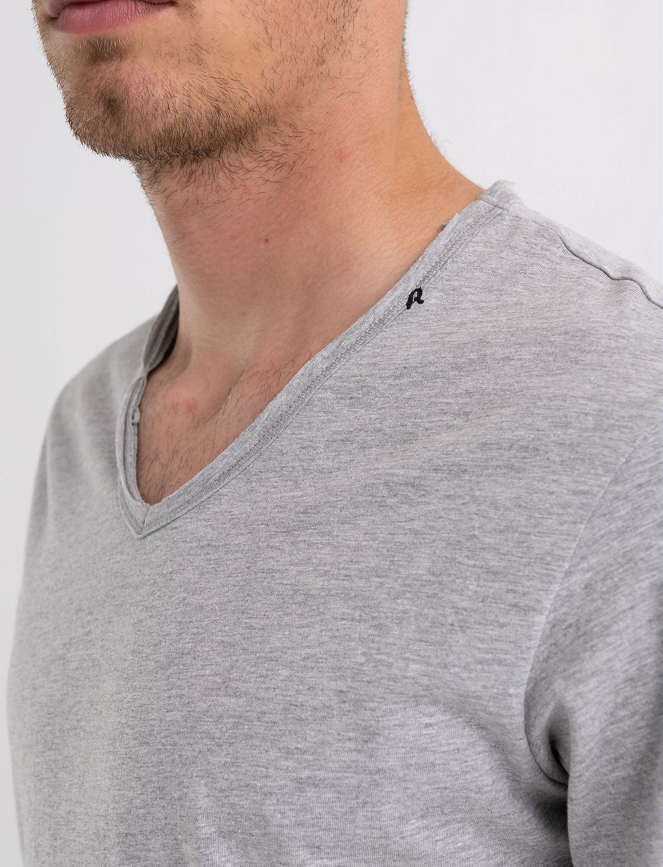 Replay - T-Shirt 0 - dark grey melange - 5