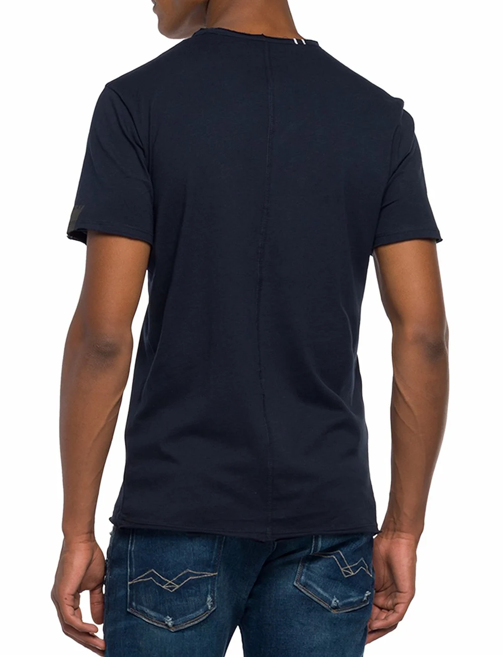 Replay - T-Shirt - v-kaelusega t-särgid - midnight blue. - 3