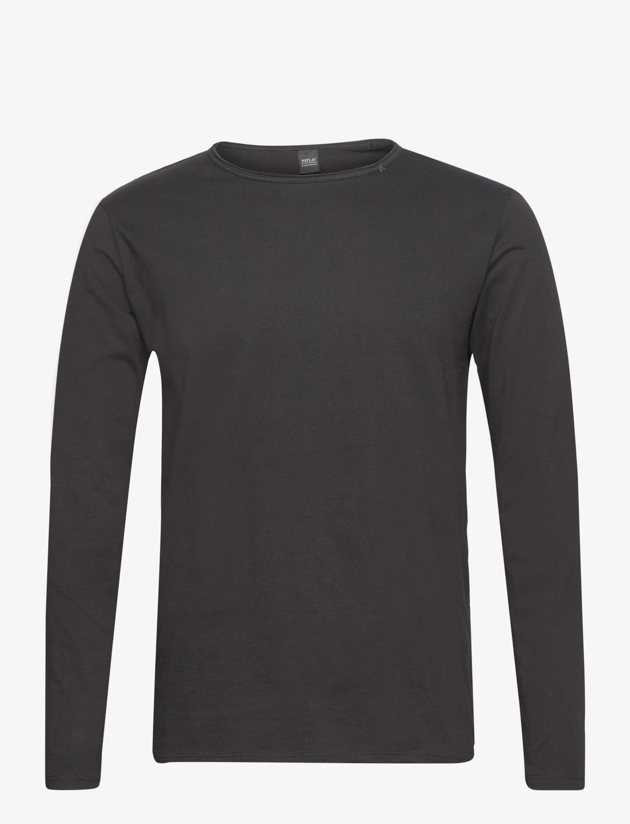 Replay - Long-sleeved t-shirt REGULAR - basis-t-skjorter - black - 0